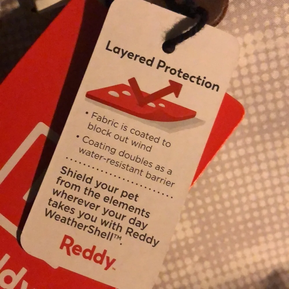 NWT Reddy weathershell dog jacket XS